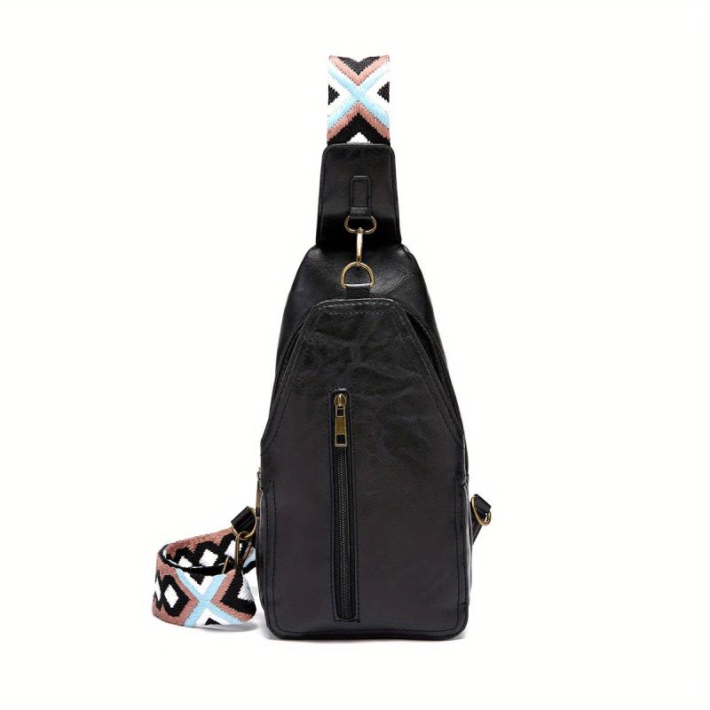 Stylish Mini Chest Bag with Wide Shoulder Strap