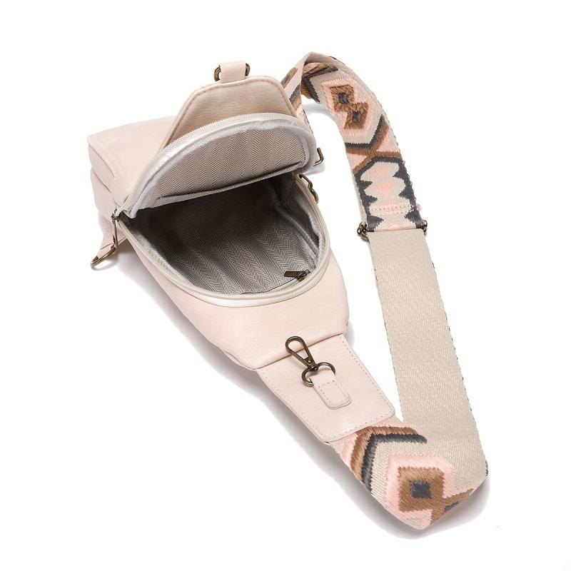Stylish Mini Chest Bag with Wide Shoulder Strap