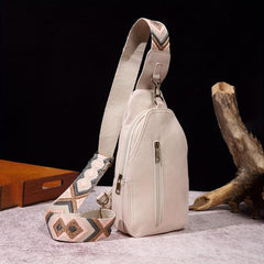 Stylish Mini Chest Bag with Wide Shoulder Strap