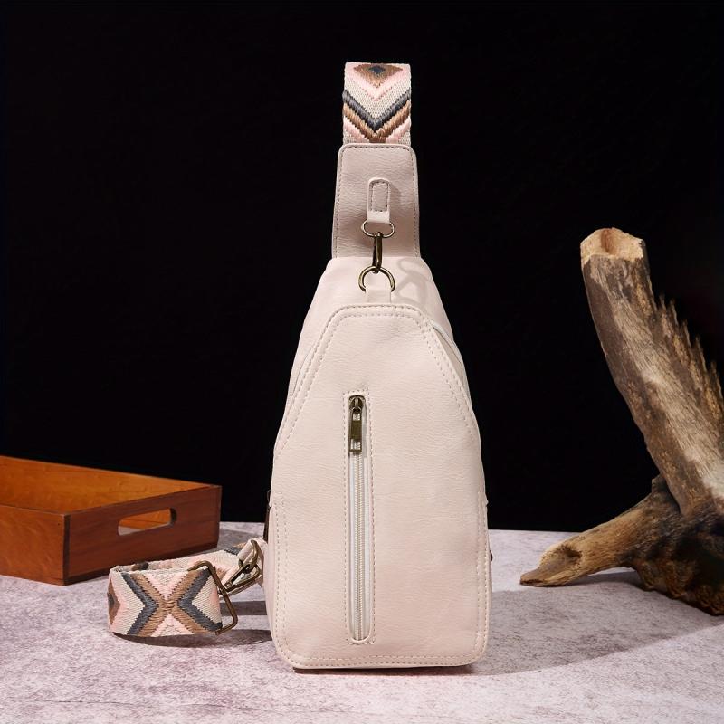 Stylish Mini Chest Bag with Wide Shoulder Strap
