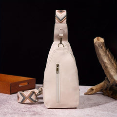 Stylish Mini Chest Bag with Wide Shoulder Strap