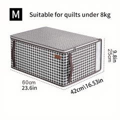 Houndstooth Clothes Storage Bag Sorting Box