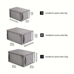 Houndstooth Clothes Storage Bag Sorting Box