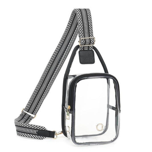 Clear Sling Bag Transparent Travel Sports Beach Fanny Pack