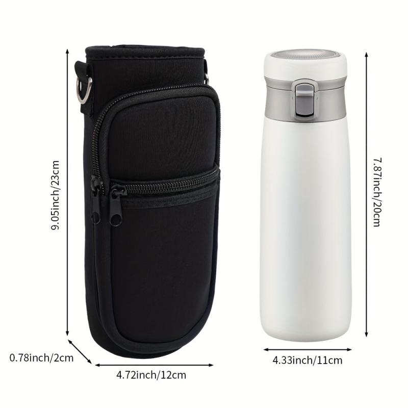 Neoprene Water Bottle Holder Crossbody Bag Cup Sleeve Cover