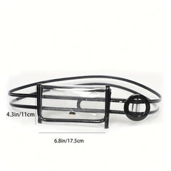 Transparent Waist Bag Mini Running Storage Bag All Match Niche Fancy Pack