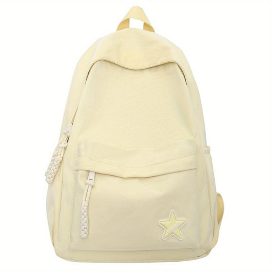 Large Capacity Nylon Schoolbag Girls Junior High School Students
