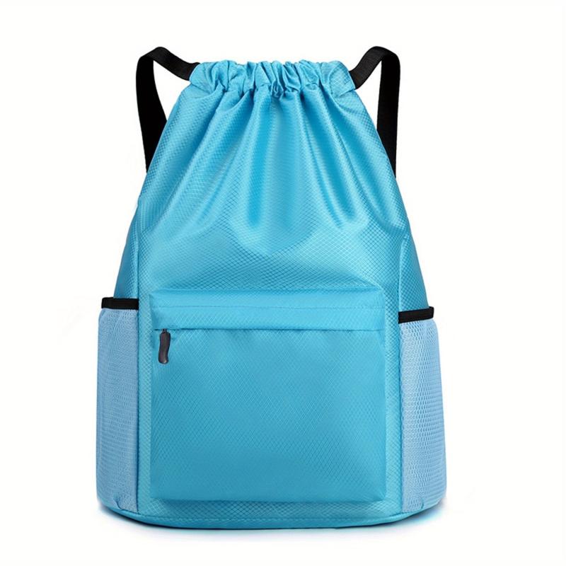 Large Capacity Drawstring Backpack Dry Wet Separation Basketball Football Bag