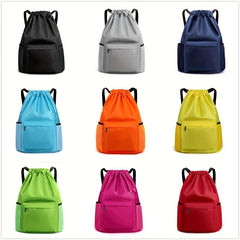 Large Capacity Drawstring Backpack Dry Wet Separation Basketball Football Bag