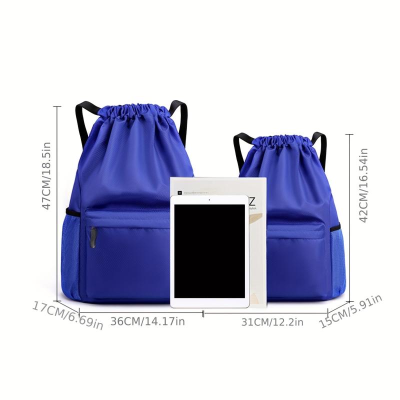 Large Capacity Drawstring Backpack Dry Wet Separation Basketball Football Bag