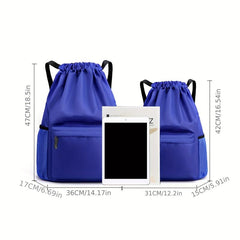 Large Capacity Drawstring Backpack Dry Wet Separation Basketball Football Bag