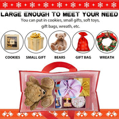 Christmas Gift Bag Double Handle Shopper Bag Large Reusable