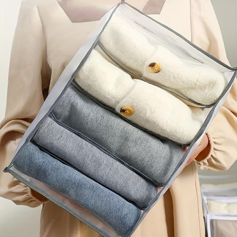 Clothes Storage Bag Underwear Drawer Organizer Jeans Compartment Box