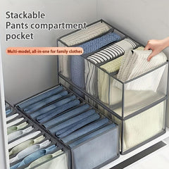 Clothes Storage Bag Underwear Drawer Organizer Jeans Compartment Box