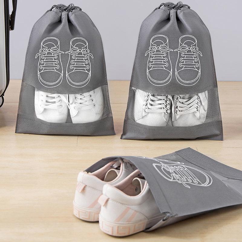 Portable Travel Shoes Storage Bag with Drawstring