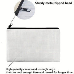 Mad Hatters Carry All Pouch Canvas Zipper Coin Purse