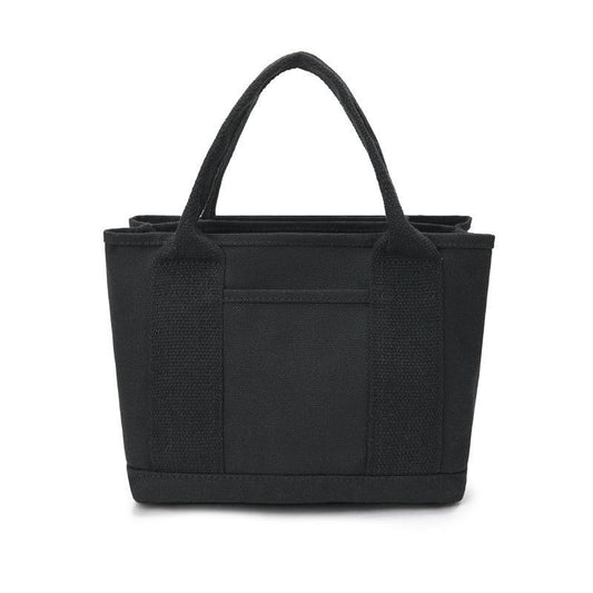 Canvas Tote Bag Solid Lunch Bag Women's Handbag Purse Travel Picnic