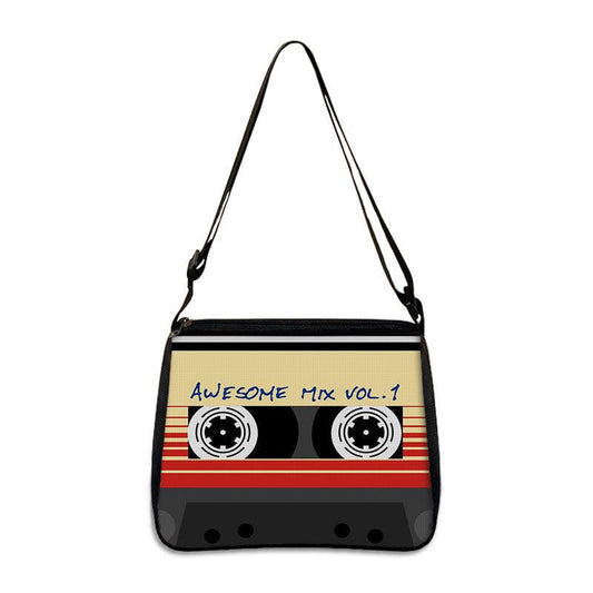 Tape Recorder Print Crossbody Bag Music Lover Shoulder Bag