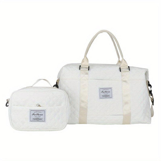Large Capacity Sports Bag Sets Portable Gym Handbag With Square Handbag