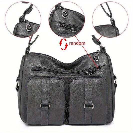 Retro Crossbody Bag Women Pockets Shoulder Bag Large Capacity Purse Mom