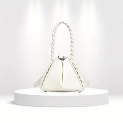 Foldable Bucket Handbag For Women Braided Handle Satchel Purse Crossbody Bag