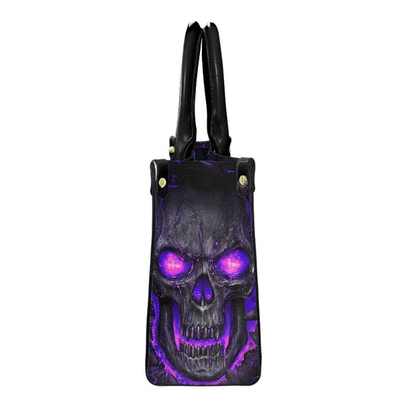 Ghost Skull Print Tote Bag Halloween Pattern Handbag Gothic Punk Style