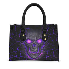 Ghost Skull Print Tote Bag Halloween Pattern Handbag Gothic Punk Style