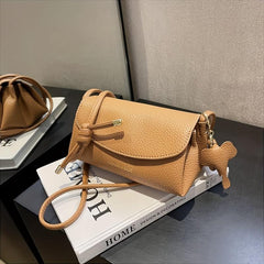 Vintage PU Crossbody Bag Retro Shoulder Bag Women's Casual Handbag & Purse