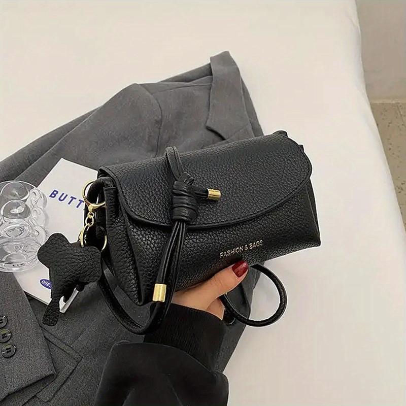 Vintage PU Crossbody Bag Retro Shoulder Bag Women's Casual Handbag & Purse