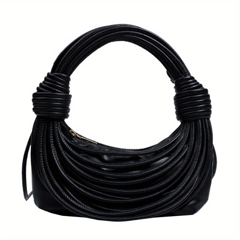 Knotted Handbag Niche Crossbody Bag Stylish Crescent Purse For Women