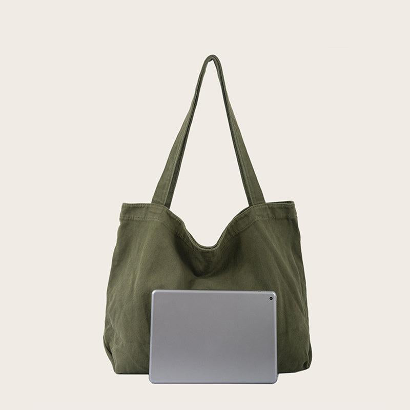 Large Canvas Shopping Tote Bag Shoulder Bag