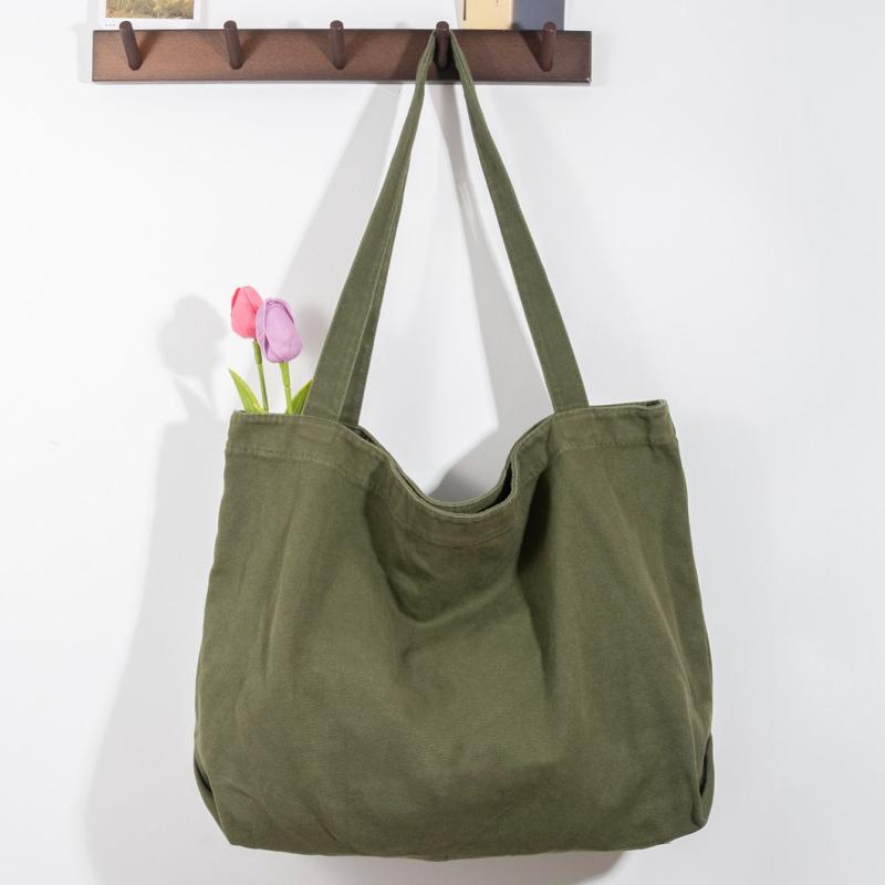 Large Canvas Shopping Tote Bag Shoulder Bag