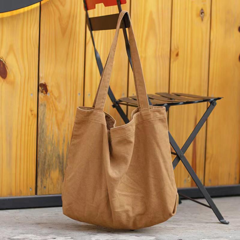 Large Canvas Shopping Tote Bag Shoulder Bag