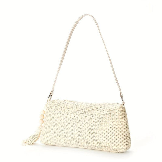 Straw Woven Beach Bag Boho Style Shoulder Purse
