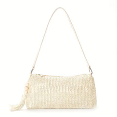 Straw Woven Beach Bag Boho Style Shoulder Purse