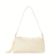 Straw Woven Beach Bag Boho Style Shoulder Purse
