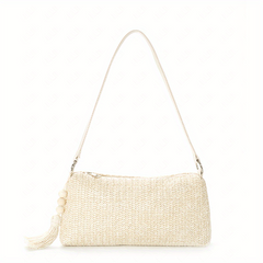 Straw Woven Beach Bag Boho Style Shoulder Purse