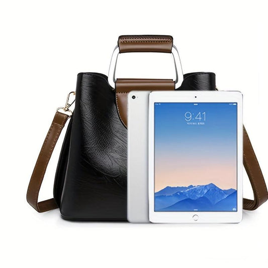 Vintage Vegan Crossbody Bag Retro Top Handle Satchel Tote Bag