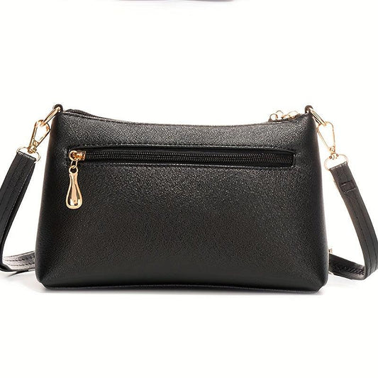 Solid Argyle Pattern Shoulder Bag for Women