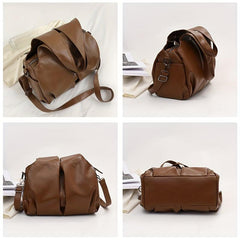 Large Capacity Soft Hobo Bag PU Leather Tote Bag Women's Shoulder Handbag