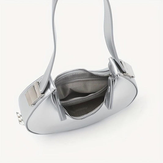 Y2K PU Leather Hobo Bag for Women