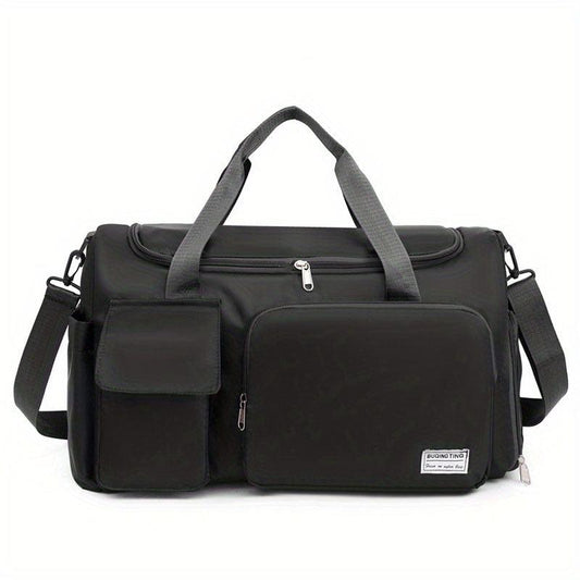 Large Capacity Fitness Bag With Shoe Compartment