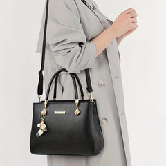 Vintage Satchel Bag PU Leather Shoulder Handbag