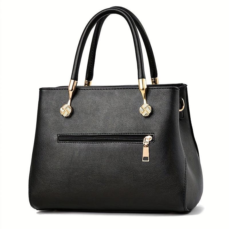 Vintage Satchel Bag PU Leather Shoulder Handbag