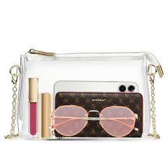 Clear Stadium Approved Crossbody Bag Zipper Closure