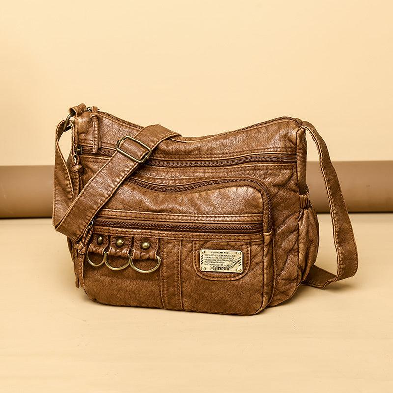 Retro Style Studded Crossbody Bag