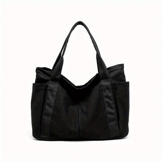 Canvas Tote Bag Large Shoulder Handbag for Work Travel Shopping