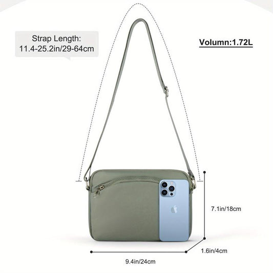 Minimalist Square Crossbody Bag Solid Shoulder Bag All Match