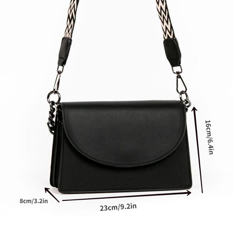 Vegan Crossbody Bag Vintage PU Shoulder Bag Women's Casual Retro Handbag & Purse