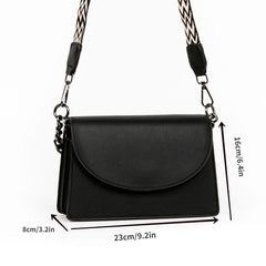 Vegan Crossbody Bag Vintage PU Shoulder Bag Women's Casual Retro Handbag & Purse